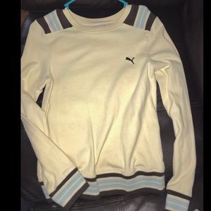 Off-white velvet Puma sweater size L